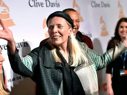 Die kanadische S&auml;ngerin Joni Mitchell war bereits 18 Mal f&uuml;r einen Grammy nominiert.
