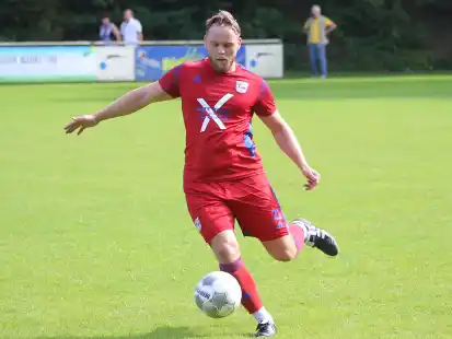 Siegtorschütze: Fynn Brenneiser schoss das 1:0 für den VfL Stenum im Testspiel beim FC Hude.