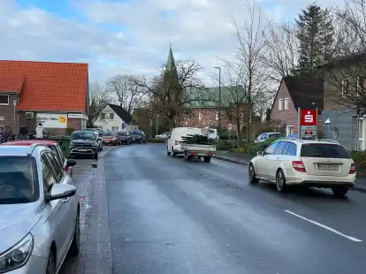 Die Sander Hauptstra&szlig;e soll umgebaut werden, mehr Raum f&uuml;r Radfahrer und Fu&szlig;g&auml;nger ist das Ziel.