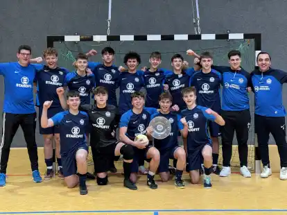Den nächsten Titel gewonnen: Die B-Junioren des TSV Ganderkesee sind Futsal-Bezirksmeister.