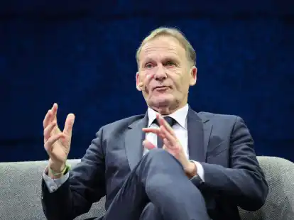 Auch Hans-Joachim Watzke ist bei der Branchenkonferenz SpoBis in Hamburg zu Gast.