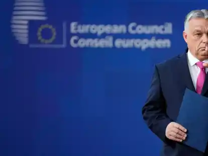 Der ungarische Regierungschef Viktor Orban lehnte die milliardenschweren Finanzhilfen f&uuml;r die Ukraine bislang ab.