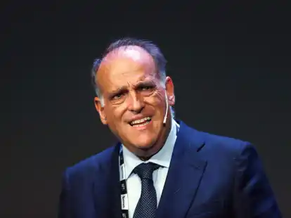 LaLiga-Chef Javier Tebas warnt vor der Einf&uuml;hrung einer Super League.