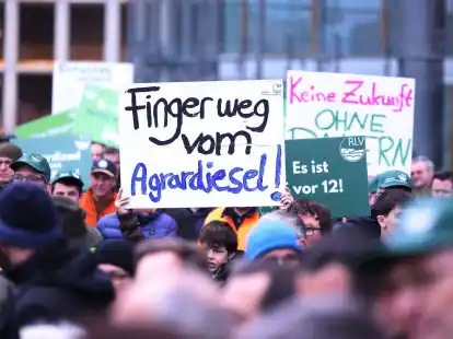 Viele Landwirte protestierten zuletzt gegen den Abbau von Steuerentlastungen beim Agrardiesel.