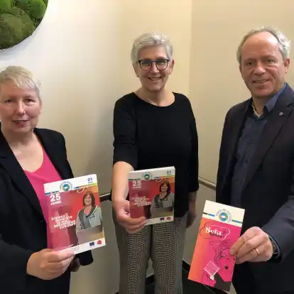 Engagieren sich für mehr Frauen in der Wirtschaft: Kathrin Würdemann (von links), Renate Vossler und Ralph Wilken.
