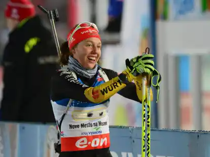 Laura Dahlmeier betrat 2013 in Nove&nbsp;Mesto die weltweite Biathlon-B&uuml;hne.
