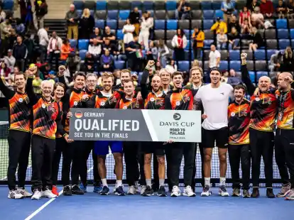 Das deutsche Davis-Cup-Team hat sich f&uuml;r die Gruppenphase qualifiziert.
