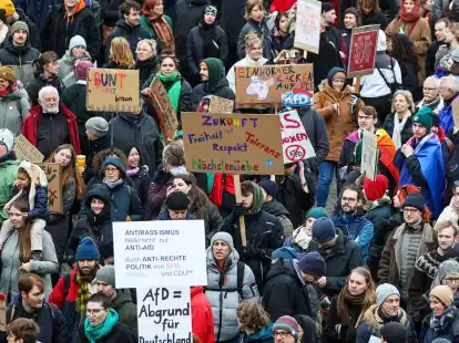 In Bremen demonstrierten laut Polizei zeitweise etwa 16.500 Menschen.
