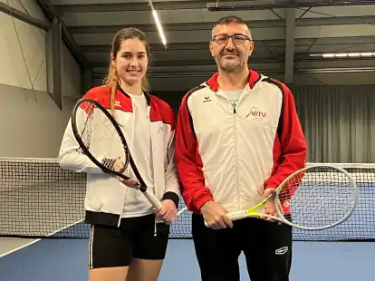 Ein starkes Team: Anastasia Vishenska und ihr Trainer Bayram Kaya.
