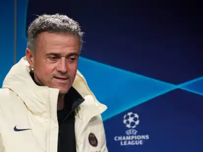 Trainer Luis Enrique und Paris Saint-Germain gehen mit Zuversicht in das Spiel beim BVB.