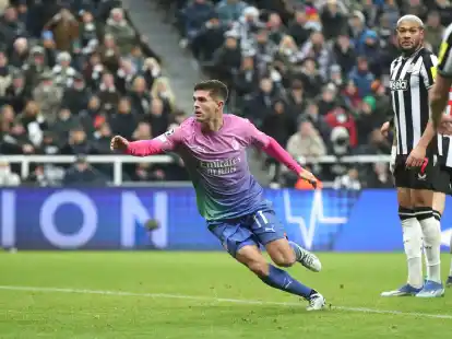 Ex-Dortmunder Christian Pulisic besorgte den zwischenzeitlichen 1:1-Ausgleich f&uuml;r Milan.