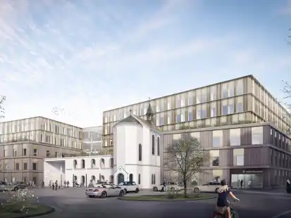 So soll der geplante Neubau des Klinikums Vechta-Lohne am Standort des St. Marienhospitals Vechta aussehen.