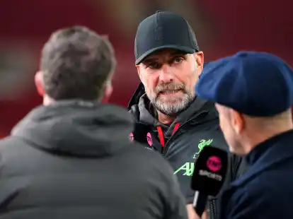 Ist gegen die Einf&uuml;hrung einer Blauen Karte:&nbsp;Liverpool-Coach J&uuml;rgen Klopp (M).