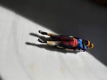 Jessica Degenhardt und Cheyenne Rosenthal feierten in Oberhof im Doppelsitzer einen Bahnrekord.