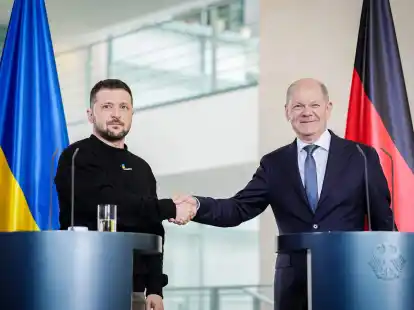 In Berlin ist ein Treffen zwischen Bundeskanzler Olaf Scholz und dem ukrainischen Pr&auml;sidenten Wolodymyr Selenskyj geplant.