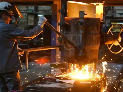 Das Auftragsvolumen lag 2023 Gesamtmetall zufolge 5,1 Prozent unter dem Wert des Vorjahres.