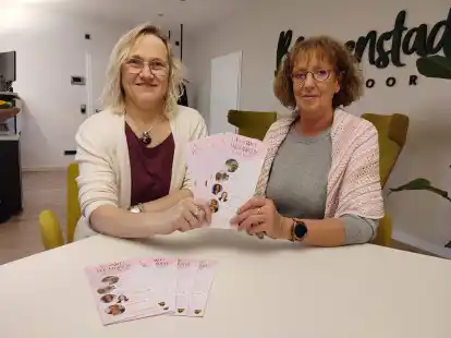 Karin Thies (Inhaberin von Me Management) und Gleichstellungsbeauftragte Martina Gerken organisieren die vierte Wiesmoorer Frauenwoche.