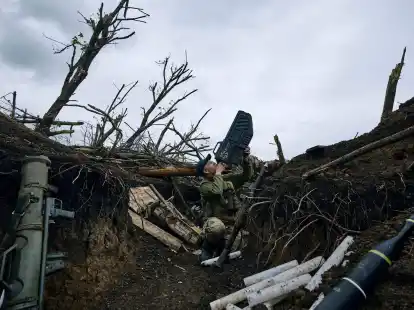 Russische Truppen versuchen seit Oktober 2023 unter hohen Verlusten, Awdijiwka zu erobern.