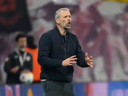 Will mit seinem Team im Topspiel beim FC Bayern M&uuml;nchen nachlegen: Leipzigs Trainer Marco Rose.