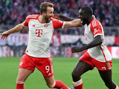 Harry Kane und Dayot Upamecano wollen in Bochum schwierige Tage hinter sich lassen.