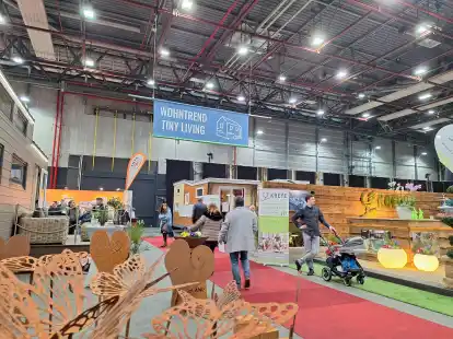 Pr&auml;senz vor Ort ist wichtig: Die Messe Nordhaus in den Weser-Ems-Halle in Oldenburg bietet Infos und Trends rund ums Bauen und Wohnen