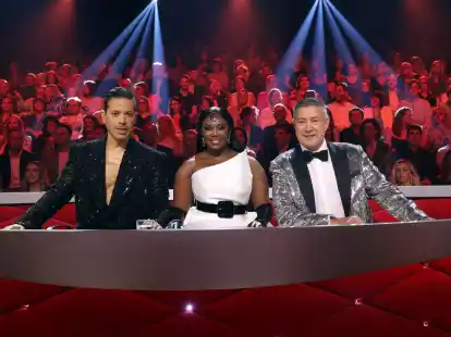 Die Jury der Tanz-Show &laquo;Let's Dance&raquo; mit Jorge Gonz&aacute;lez, Motsi Mabuse und Joachim Llambi (l-r).