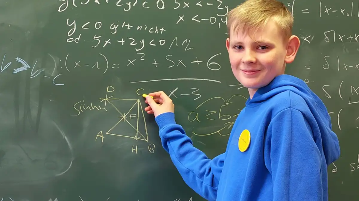 MatheOlympiade Wildeshauser Oskar Pokorny für 2025 motiviert