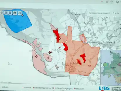 Die Gr&uuml;nen hatten im Umweltausschuss des Kreistages Fragen an die Verwaltung. Die Karte zeigt Gasf&ouml;rderstellen.