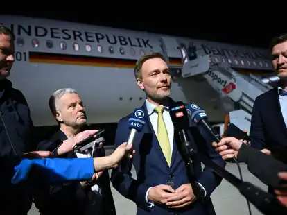 Christian Lindner hatte betont, Deutschland k&ouml;nne keiner Abschlusserkl&auml;rung zustimmen, in der die geopolitischen Konflikte nicht erw&auml;hnt w&uuml;rden.