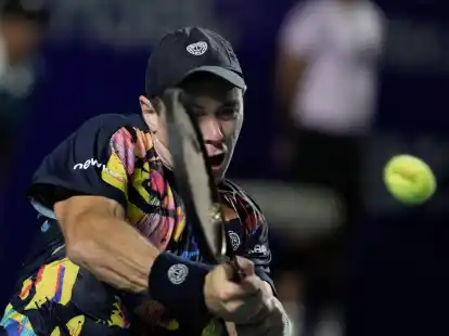 Dominik Koepfer scheiterte beim Turnier in Acapulco an dem D&auml;nen Holger Rune.