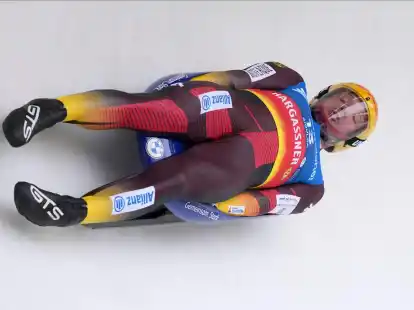 Rodler Felix Loch fuhr in Sigulda auf den zweiten Platz.