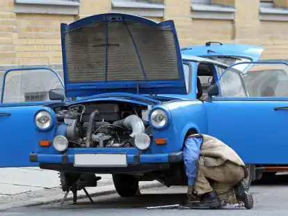 Stra&szlig;enszene in Leipzig im Juli 2010.