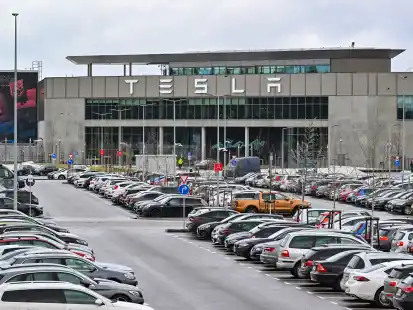 Das Werk der Tesla-Gigafactory Berlin-Brandenburg.
