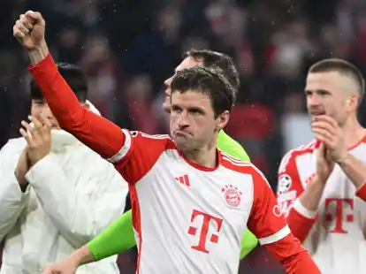 Thomas M&uuml;ller freut sich &uuml;ber den Sieg, will den Viertelfinal-Einzug aber auch nicht &uuml;berbewerten.