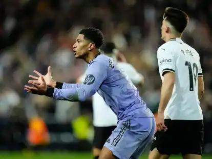 Reals Jude Bellingham ist f&uuml;r die n&auml;chsten beiden Ligaspiele gesperrt.