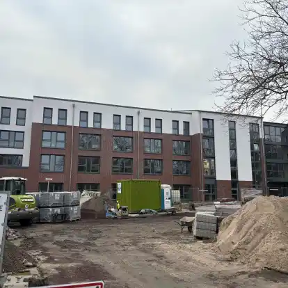 Der Neubau am Seniorenheim Friedas Frieden ist fast fertiggestellt.
