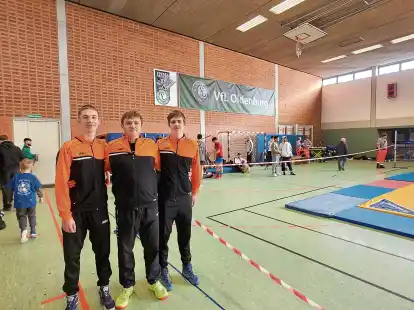 Andreas, Alexander und Dennis Geis (Concordia) gingen bei Titelkämpfen in Oldenburg an den Start.
