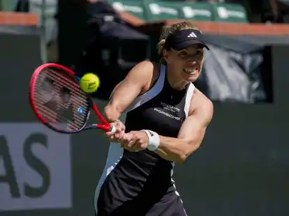 Gewann ihr Auftaktmatch in Indian Wells gegen Petra Martic: Angelique Kerber.