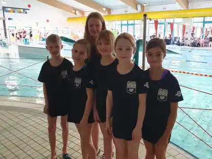 Die erfolgreichen Schwimmtalente des SV Wildeshausen in Westerstede
