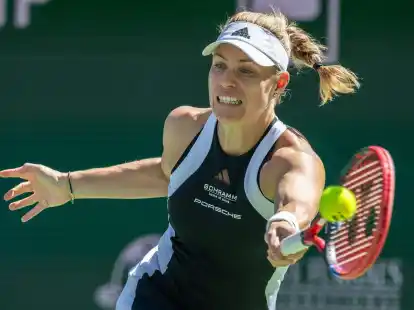 Angelique Kerber setzte sich in Indian Wells gegen Jelena Ostapenko durch.