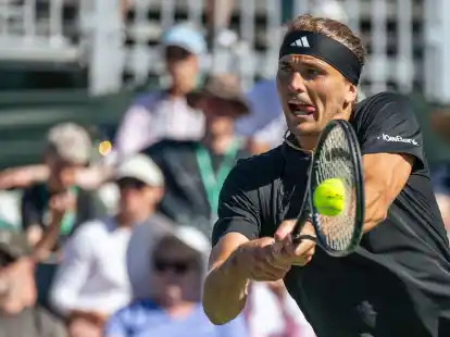 Alexander Zverev ist zufrieden mit seiner Leistung gegen Christopher O'Connell.