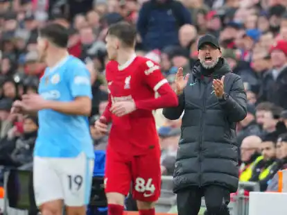 Coach J&uuml;rgen Klopp und der FC Liverpool trennten sich von Manchester City 1:1.