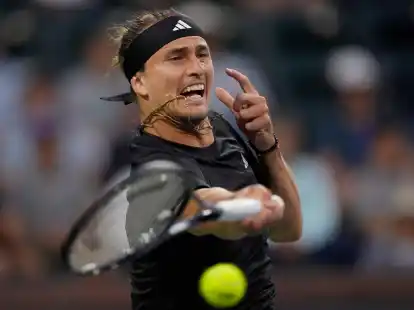 Ist beim Turnier in Indian Wells ins Achtelfinale eingezogen: Alexander Zverev.