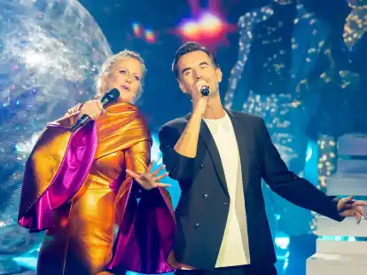 Barbara Sch&ouml;neberger und Florian Silbereisen sind gute Kollegen.