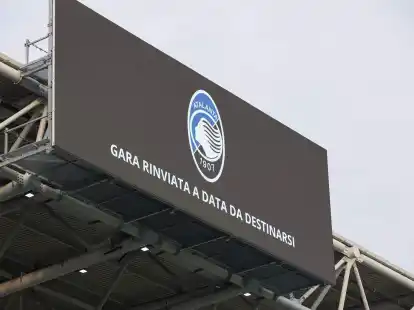 Die Serie-A-Partie zwischen Atalanta Bergamo und der AC Florenz war kurzfristig abgesagt worden.