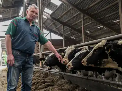 &bdquo;Die Begrenzung der Tonnage ist f&uuml;r uns Landwirte ein Problem&ldquo;: Weert Bening betreibt einen Hof in Westoverledingen.
