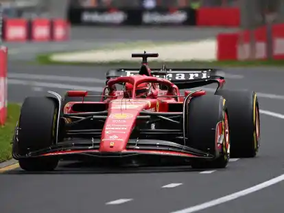 Freies Training bei der Formel-1-Weltmeisterschaft in Australien: Charles Leclerc verwies Weltmeister Max Verstappen auf den zweiten Platz.