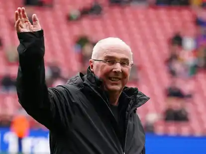 Sven-G&ouml;ran Eriksson trainierte das Legenden-Team des FC Liverpool.