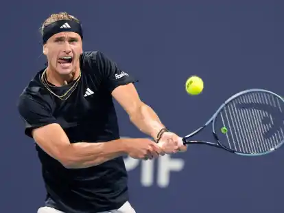 Feierte in Florida einen Auftaktsieg:&nbsp;Alexander Zverev.
