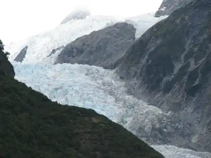 Der Fox Gletscher in Neuseeland.